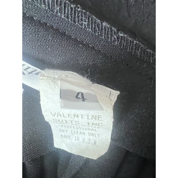 Be My Valentine Women's Tiered Pleated Black Skirt Size 4 Buttons - Picture 6 of 7